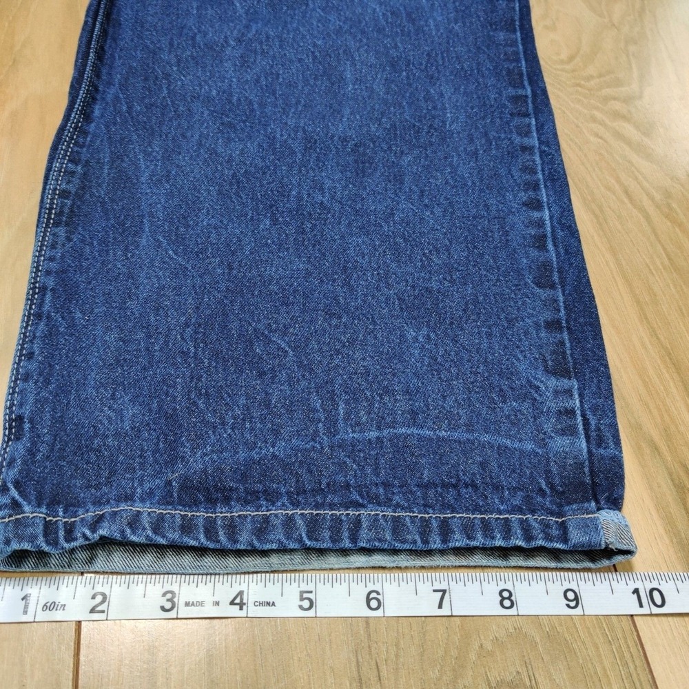 Vintage Y2K School Of Hard Knocks Embroidered Skater Carpenter Jeans Size 38X31 - Picture 10 of 15